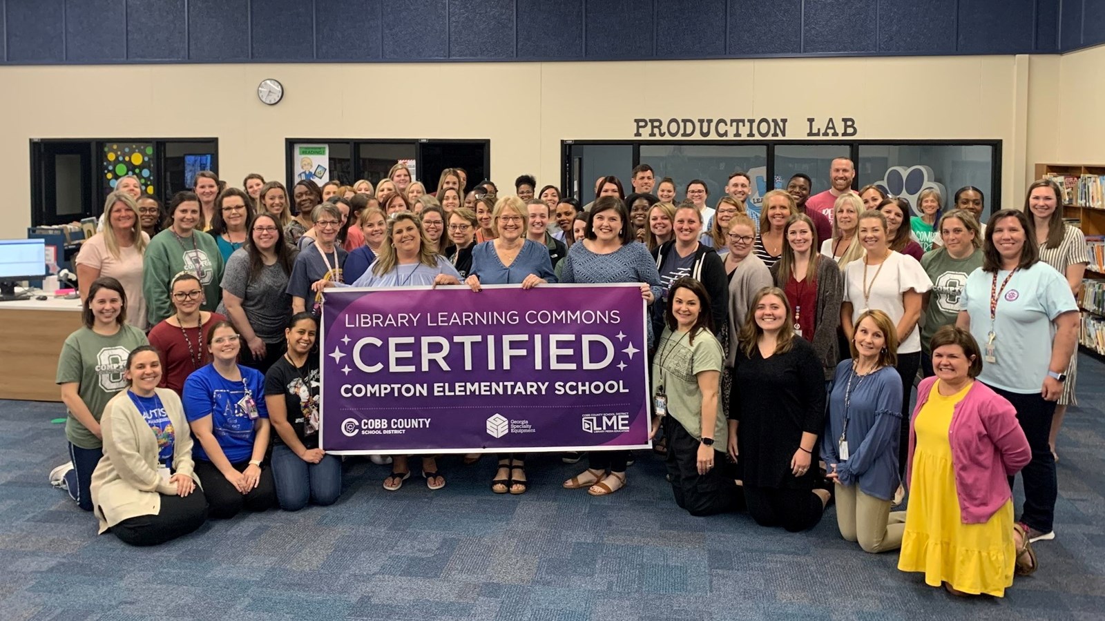 Compton Elementary The Newest Library Learning Commons Certified School!